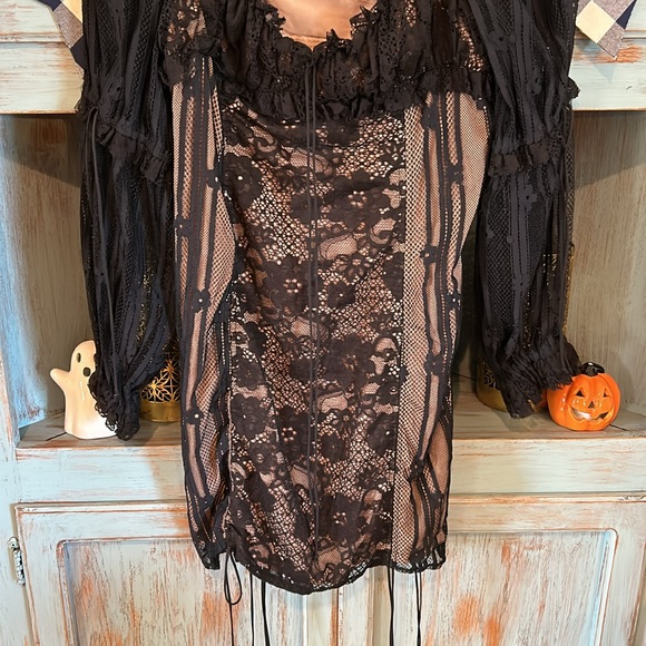 For Love & Lemons large Lacy black dress - Picture 10 of 15